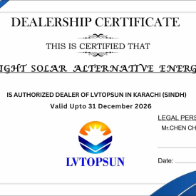 Certificate From LVTOPSUN